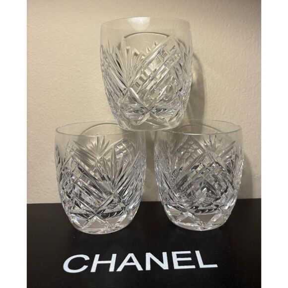 Rare Vintage Tipperary Crystal Dove Hill
Old Fashioned Glasses Set of 3 / New - Picture 3 of 5